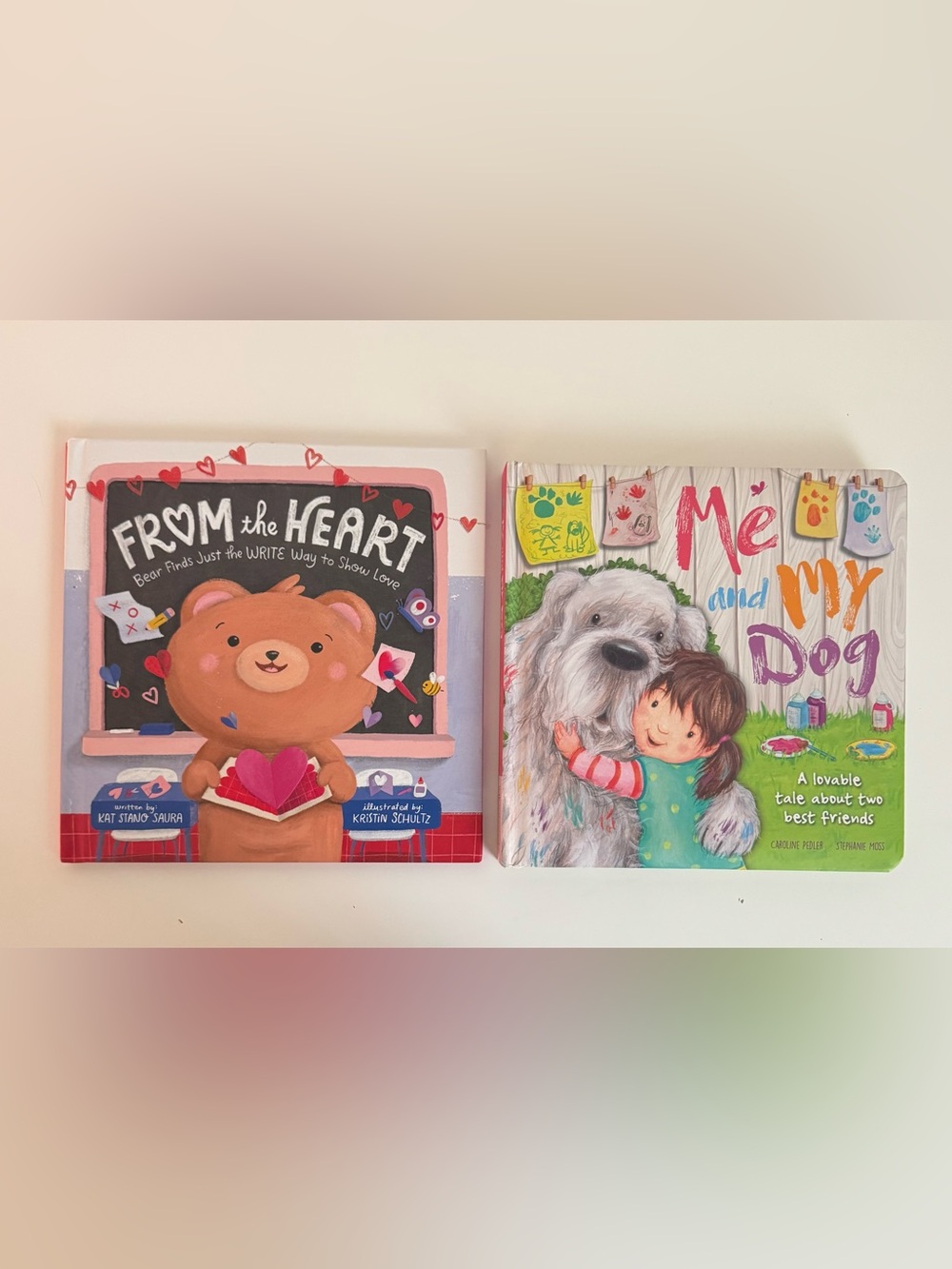 From the Heart & Me and My Dog - Children's Board Books (Pink, Multicolor)